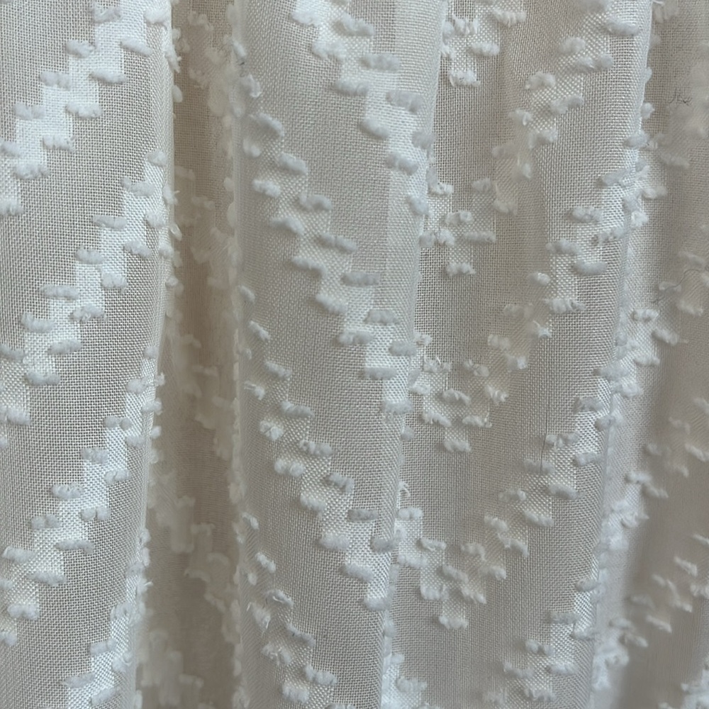 Indie & Co Camren Cream Long Sleeve Dress with Chevron Design size Medium - Picture 8 of 14